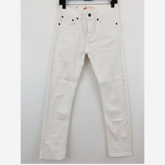 boys white levi jeans